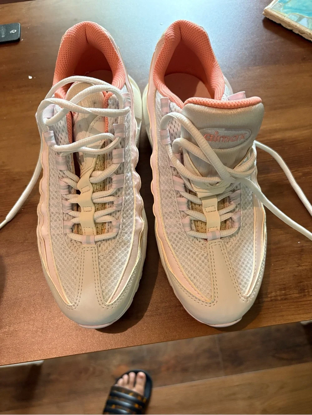 Nike AIR MAX 95 RECRAFT GS 'LIGHT VIOLET CRIMSON BLISS' sz 6 youth/ 7.5 womens